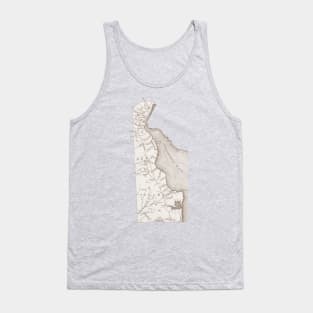 Delaware Map Tank Top